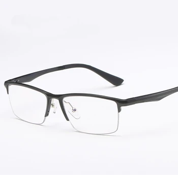 naujas mados paprasto akinius aliuminio magnio pusiau rėmo verslo anti spindulių ir mėlynos šviesos UV400 akiniai plokščio veidrodžio