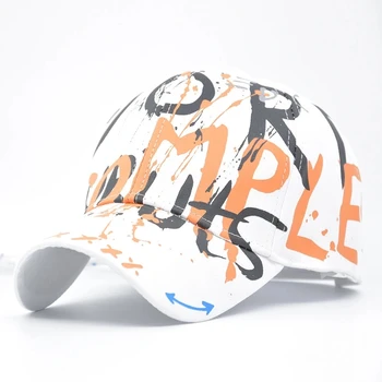 naujas mados grafiti spausdinimo beisbolo kepuraitę 100% medvilnės mados atsitiktinis skrybėlę vyrų ir moterų reguliuojamas saulės kepurės hip-hop tėtis skrybėlės