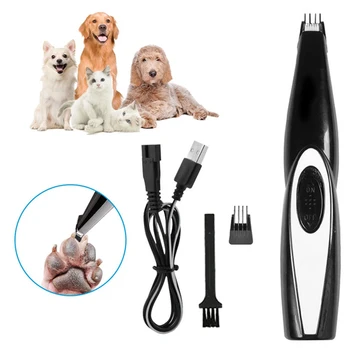Pet USB Įkrovimo Profesinės Augintiniai Plaukų Žoliapjovės naminių Gyvūnėlių Plaukų Clipper Viliojimo Rinkinys Kačių, Naminių gyvūnų Snukio Clipper Viliojimo Šunims, Katėms