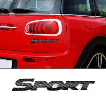 1Pc 3D Sporto Logotipą, Automobilio bagažo skyriaus Auto Transporto priemonės Bagažinės Logotipas Ženklelis Lipdukas Lipdukas Anglies Apdailos Išoriniai Priedai Universalus