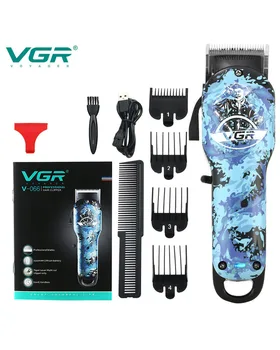 VGR Belaidžius Plaukų Clipper Įkraunama Plaukų Žoliapjovės Salonas USB Mažesne Mašina Vyrams V-066