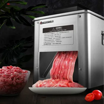 850W mėsos slicer Komercinės mėsmalė, Elektros mažas vielos pjovimo Supjaustyti daržovių Peilis Visiškai automatinis nerūdijančio plieno