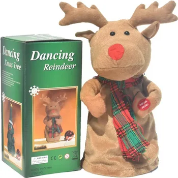Elektros hip-sukimo Santa Claus vaikams Kalėdų dovana žaislai, muzikos Chroistmas Medžio Apdaila Christms Lėlės