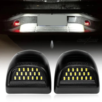 2x LED Licencijos Numerio Plokštelės Apšvietimas Žymeklį Lempa Chevy Silverado GMC Sierra 1500 2500 3500 Priemiesčio Tahoe Cadillac Escalade EXT