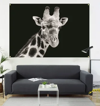 žirafa Kabo nuotrauka,Atgal, sienų apdaila,žirafa, Drobė, tapyba