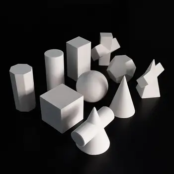 10 Tikėtis Mini Dervos 3D Geometrijos Eskizas Skulptūros, Statulėlės, už Eskizas Meno Mokymo Portretas Kietosios Blokas Lengva Atlikti Šiuolaikinės