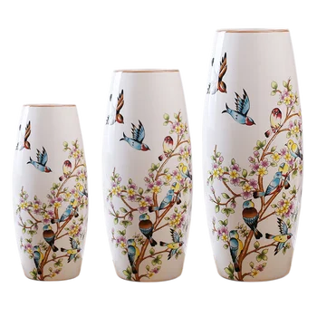 Keramikos Vaza patalpų įrengimui skirti Dirbiniai, Džiovintų Gėlių rengiasi Gėlės Posėdžio Kambario Puošmena Naujas TV Ark Lucky Bamboo Hydroponic Keteros