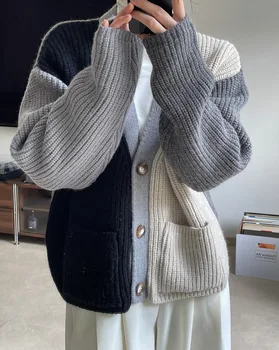 Žiemos Wwomen tai Prarasti Sudurti Megztiniai Megztinis ilgomis rankovėmis, Šiltas Megztinis