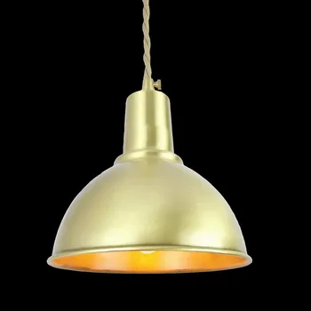Pusė žalvario apvalus kamuolys vario umbra audinys laidus pakabukas lempa, šviestuvas, žalvario, apšvietimas LED modernaus stiliaus Restoranas Miegamasis šviesos