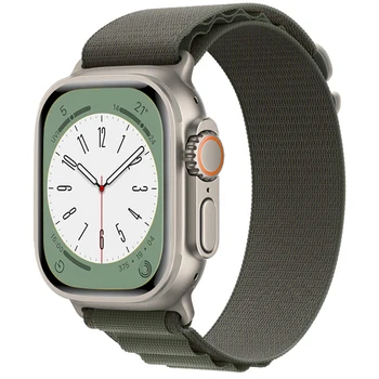 Alpių kilpos diržas, apple watch band 49mm 45mm 41mm 44mm 40mm Nailono watchband apyrankę, diržą iwatch serijos 3 5 SE 6 7 8 Ultra