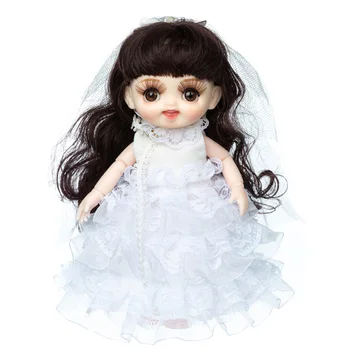 17cm Silikono Mini Bebe Reborn Lėles Perlas Vestuvių Suknelę Rankų darbo Mažas Mielas Naujagimių Dažytos Lėlės Reborn Rinkiniai su Drabužiais