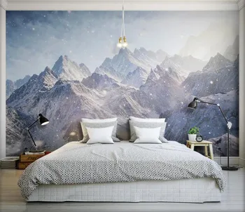 3d tapetai Didinga Kunlun Kalnai HD foto tapetai, freskos, kuriems slenka už kambarį miegamojo tapetai