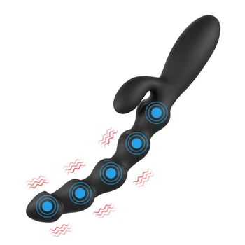 Sekso Žaisliukai Vyrams, Moterims, Dual Motor Butt Plug 10 Greitį Analinis Granulės Analinis Vibratorius Prostatos Masažas Stimuliatorius