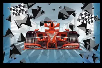 WDBH Pasirinktinius nuotraukų 3d tapetai Vietos F1 Lenktynių Automobilių Nutolimas Įrankiai dekoro kambarį 3d sienų freskomis tapetai, sienų ir 3 d
