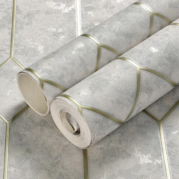 Prabanga Geometrinio Tinklo Tapetai Roll Įdegio Cementas Tekstūros Tapetai Modernus Miegamojo Kambarį Fone Namų Dekoro 3D