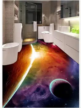 Vonios kambarys 3d grindų freskomis pasaulyje 