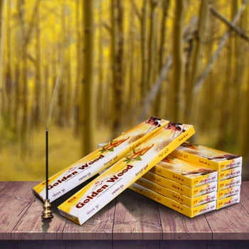 Aukso Medžio Indijos Smilkalų Lazdelės Chandanam Laoshan Sandalmedžio Kvapų Namų Jogos Meditacija 15-20pcs Joss Smilkalų Lazdelės
