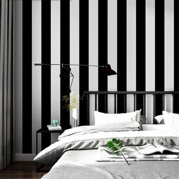 beibehang naujos Vertikalios juostelės tapetai, modernus minimalistinio pramonės stiliaus sidabro juoda Šiaurės fashion TV foną, sienos popieriaus
