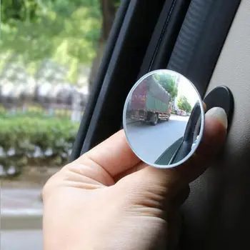 HD 360 Laipsnių Platus Kampas Reguliuojamas Automobilių Galinio vaizdo Išgaubtas Veidrodis Auto galinio vaizdo Veidrodėlis Transporto priemonė Blind Spot Taškus Veidrodėliai