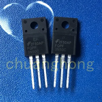 1pcs/daug Galios triode FQPF3N50C 3A 500V naujos lauko tranzistoriaus SU-220F 3N50C