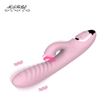 Vibratoriai G Spot Klitorio Čiulpti Vibratorius Triušis Dildo Massager Clit Stimuliatorius Su 12 Greičių Suaugusiųjų Sekso Žaislas Moterims, Sekso Parduotuvė