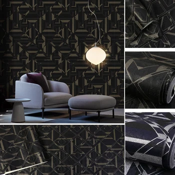 3D Stereoskopinis Mozaikos Geometrinis Grotelės Tapetai Šiaurės Stiliaus Miegamasis, Gyvenamasis Kambarys su Sofa-lova, Tv Foną Tinklelį Sienos Popieriaus Šiuolaikinės