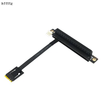PCIE Riser 270 laipsniu M. 2 NGFF Raktas A-E PCI Express 16X Adapterio Kabelį Stove 4Pin FDD Maitinimo Jungtis PCI-E Testeris Extender