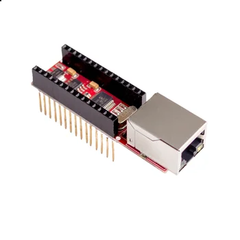 ENC28J60 Ethernet Shield V1.0 arduino suderinama Nano 3.0 RJ45 Webserver Modulis