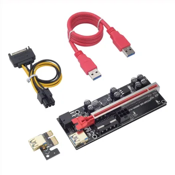 Naujausias PCI-E PCIE Adapter Išplėtimo Kabelio Adapteris Grafika Kortelės ilgiklis 60 Cm USB3.0 Lūs PCIE 1X Iki 16X Extender