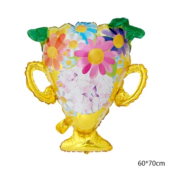 Nauja, Didelė Rožė Gėlių Trofėjus Gėlių Krepšelis Prijuostė Aliuminio Balionas Motina, Motinos Dieną Šalies Apdaila