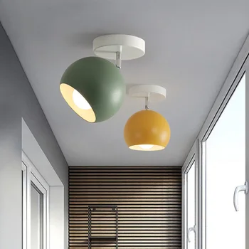 Tarpvalstybinės lubų lempos macaroon. Kūrybinė asmenybė. Modernus minimalistinis spalvos. Kaustytomis geležies namų apšvietimas.