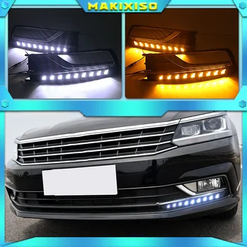 Super šviesus Vandeniui automobilių šviesos DRL LED rūko žibintai Dieniniai Žibintai VW Volkswagen Passat. 2016 m. 2017 m.