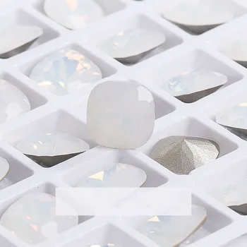 K9 10mm Opal Aikštės Kampe Formų Kristalų Pointback Kristalų Nagų kalnų krištolas Akmenys 