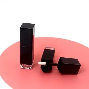 50pcs 8ml Juodas Kvadratas Skaidrus Apačioje Tuščia Lipgloss Vamzdis Kosmetikos Plastinės Lūpų Blizgesys Pakavimo Talpyklos