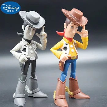 19cm Disney Toy Story Woody Kaubojus Animacinių filmų Pvc Veiksmų Skaičiai Lėlės Figūrėlės Anime Modelis Žaislai Pyragas Apdaila Helovinas Dovana