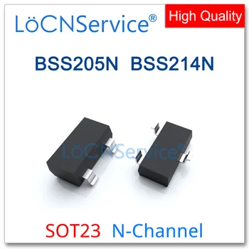 LoCNService 3000PCS BSS205N BSS214N SOT23 N-Kanalo 20V Aukštos kokybės, Pagaminti Kinijoje, BSS BSS205 BSS214 205 214