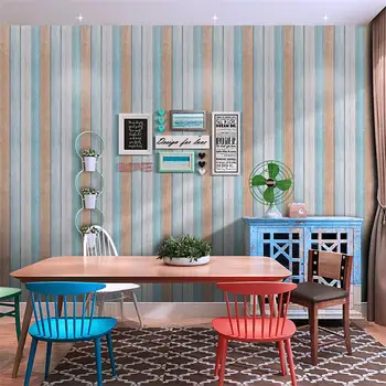 Mediniai popierius, lipdukas, 3d tapetai nuimamas baldų dekoravimas sienų lipdukai kambarys vinilo namų puošybai medienos tekstūros tapetai
