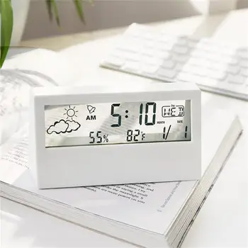 Žadintuvas Lengvas Skaitmeninis Laikrodis-Žadintuvas Platus Mini Aukštos Kokybės Elektroninis LCD Ekranas Žadintuvas