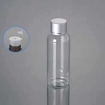 100 ml kosmetikos pakuotės kelionės plastikinio butelio dušo želė buteliuką veido kremas odos priežiūra, konteinerių su metaliniu dangteliu