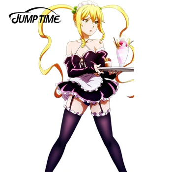 JumpTime 13cmx4.6cm Maken-Ki! Animacinių Filmų Amaya Haruko Mergina Seksuali Grožio Anime Automobilių Lipdukai Bamperis Galinis Stiklas Priedai Lipdukai