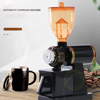 220V/110V Elektrinis Kavos Malūnėlis iš Nerūdijančio Plieno Espresso Kavos Malūnėlis Mašina Plokštumos Drožtukas Kavos Pupelių Malimo Mašina